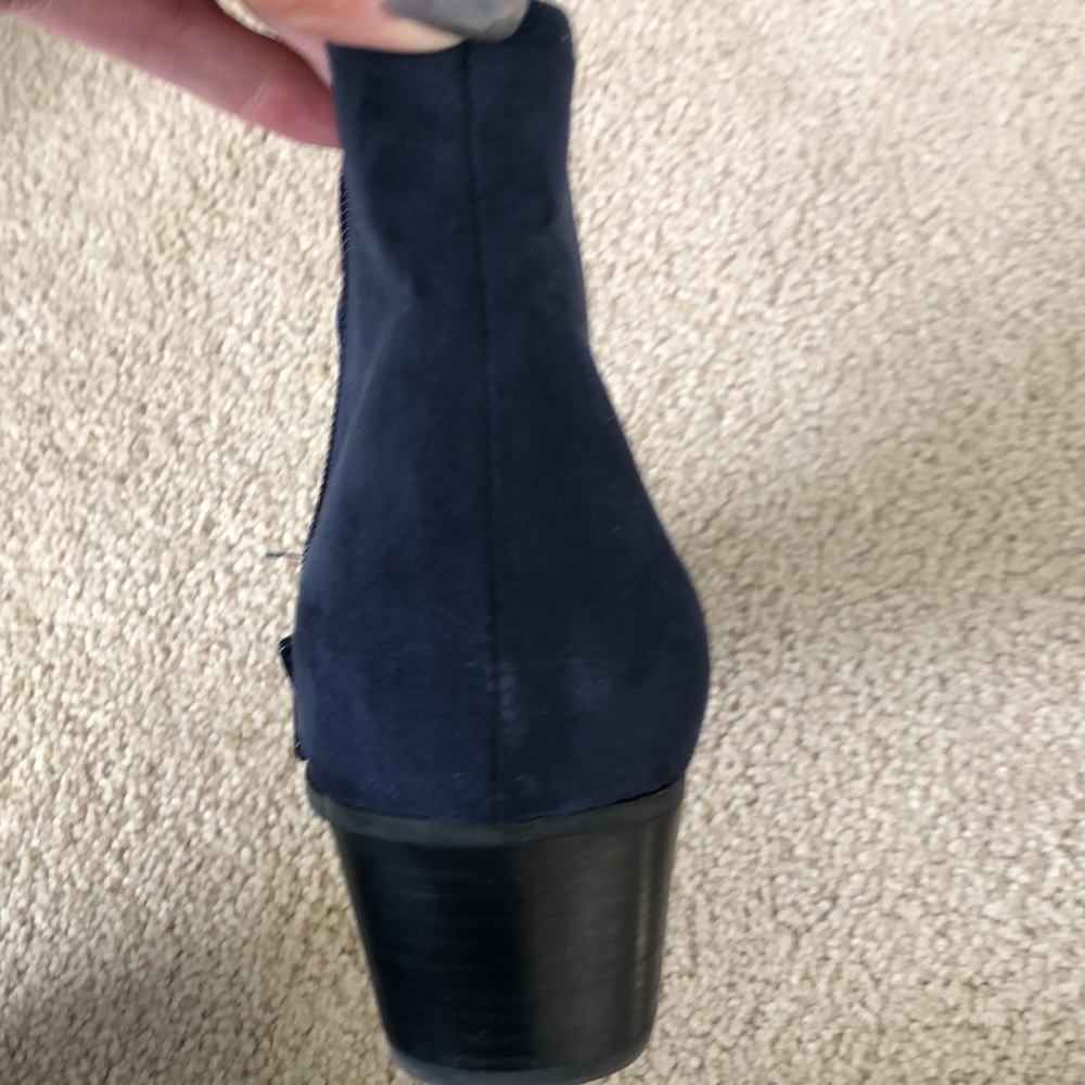 Navy blue ankle boots - Picture 4 of 5